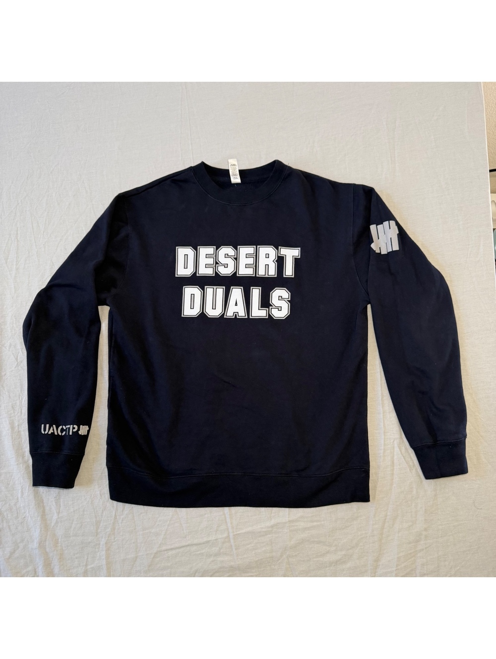 Independent Trading Company Desert Duals UFC Apex Navy Blue Crewneck Sweatshirt,